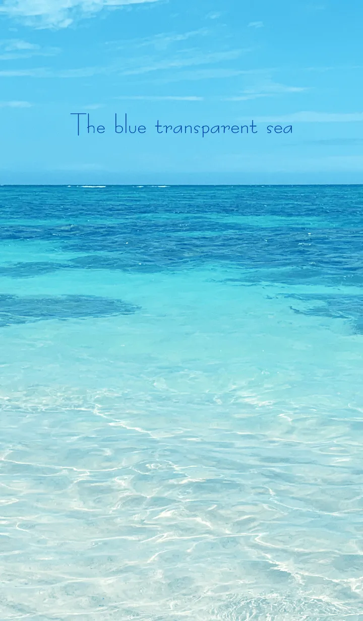 [LINE着せ替え] The blue transparent sea-MEKYM 29の画像1