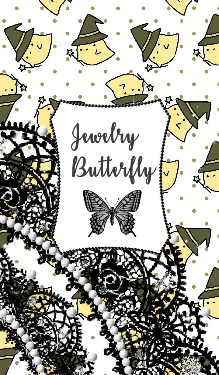 [LINE着せ替え] Jewelry Butterfly-Halloween ゴーストの画像1