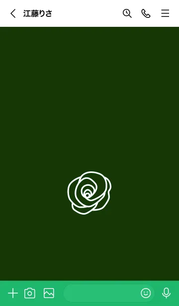 [LINE着せ替え] シンプル ローズ 18の画像3