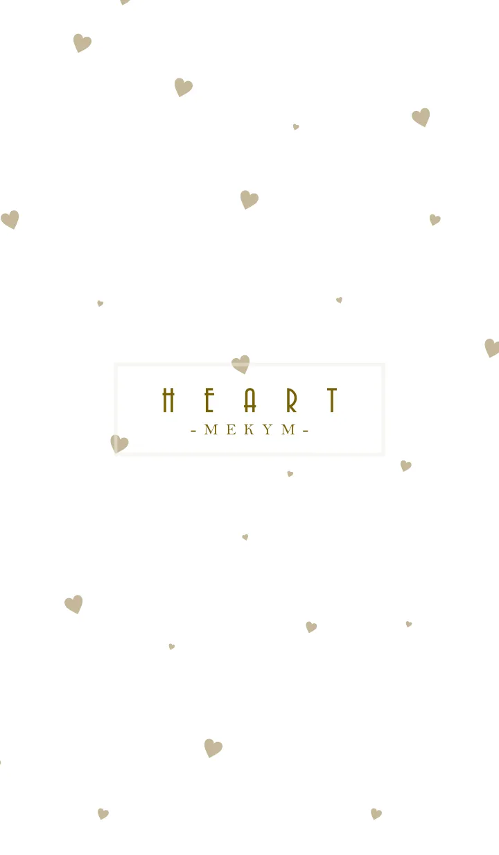 [LINE着せ替え] HEART-Beige.MEKYM 9の画像1