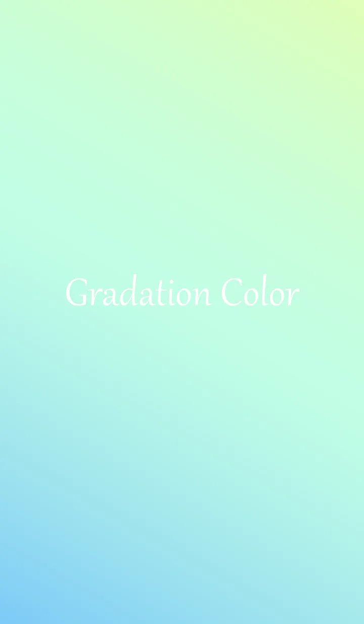 [LINE着せ替え] Gradation Color *Blue&Green&Yellow 2*の画像1