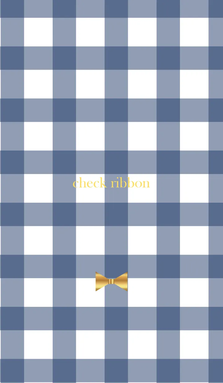 [LINE着せ替え] Check & Ribbon 5の画像1