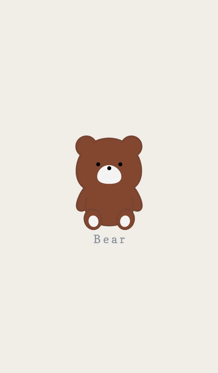 [LINE着せ替え] Simple Bear..5の画像1