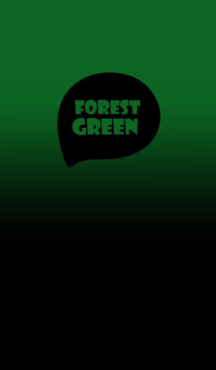 [LINE着せ替え] Black & Forest Green Theme (JP)の画像1