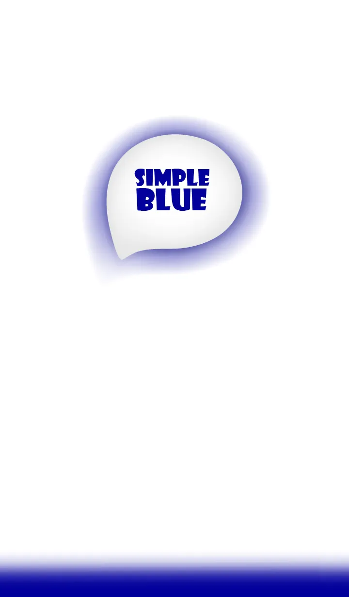 [LINE着せ替え] Blue  & White Theme Ver.2 (JP)の画像1