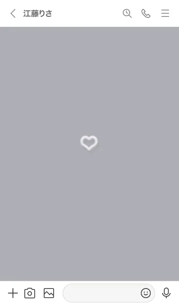 [LINE着せ替え] ～ファーのハート♥パープルグレー12_1～の画像3