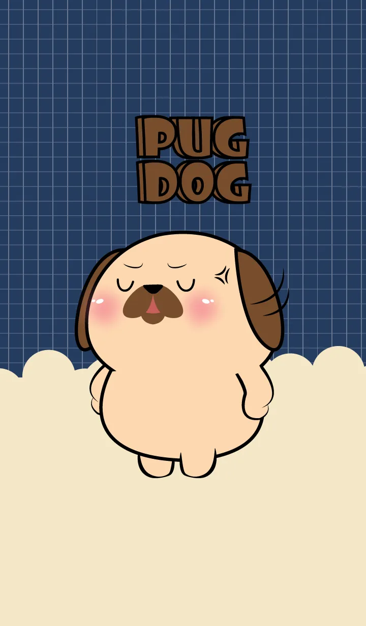 [LINE着せ替え] Little Angry Pug Dog Theme (JP)の画像1