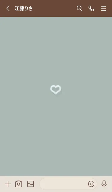 [LINE着せ替え] ～ファーのハート♥グリーン03_1～の画像3