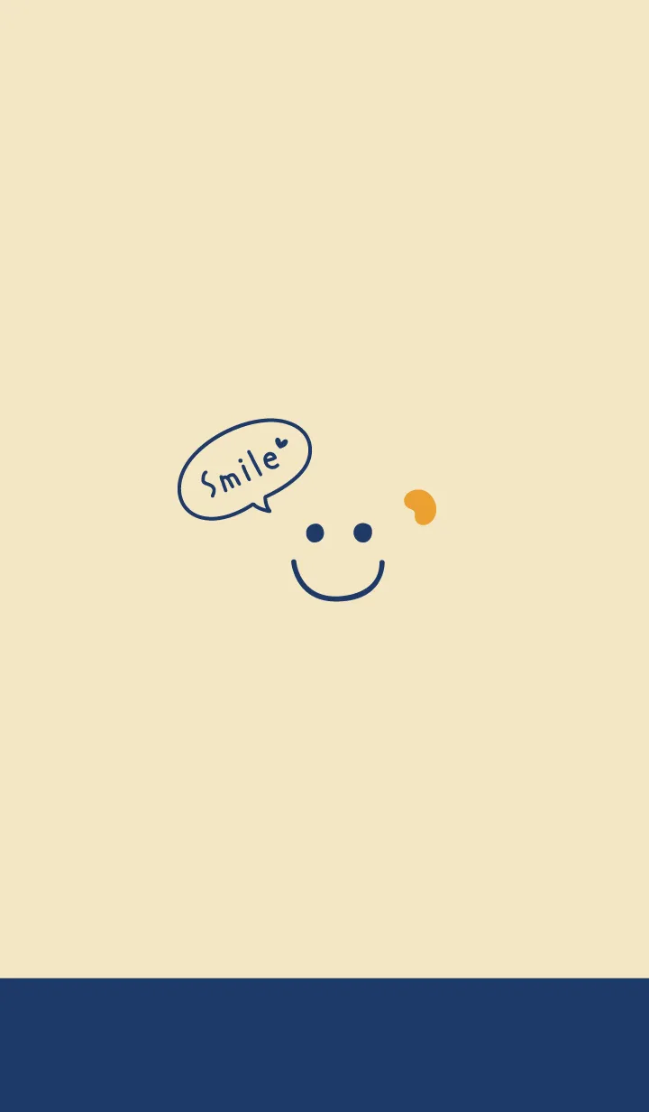 [LINE着せ替え] Orange Smile .Navyの画像1