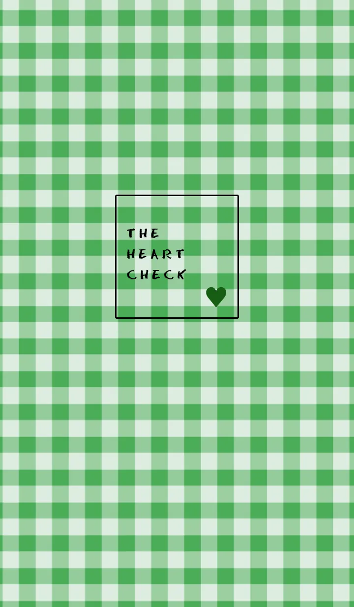 [LINE着せ替え] ザ ハート チェック 52の画像1