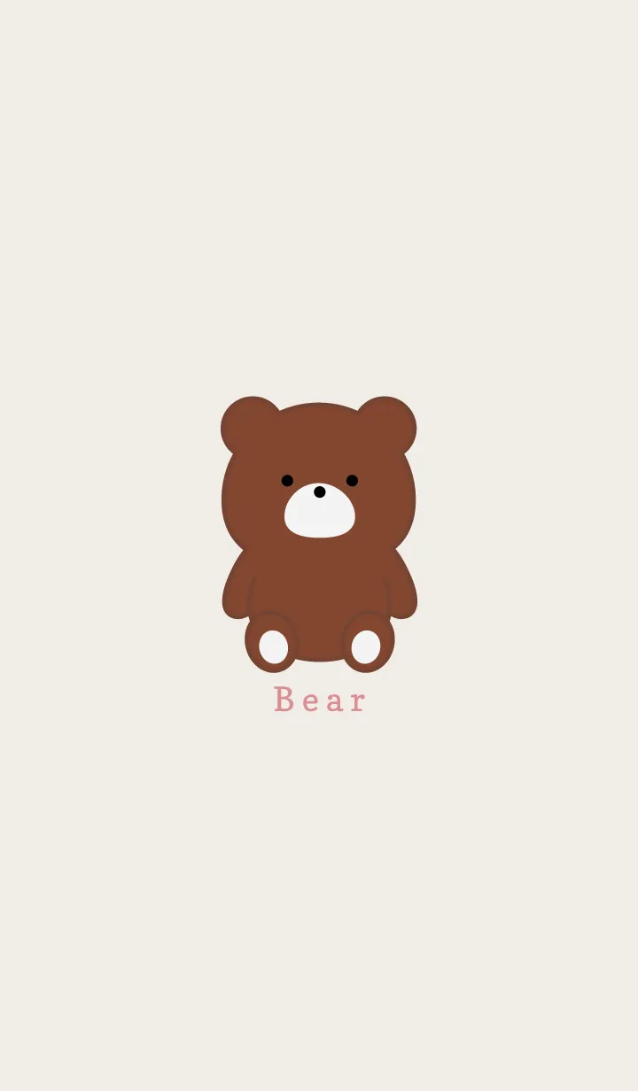 [LINE着せ替え] Simple Bear..6の画像1