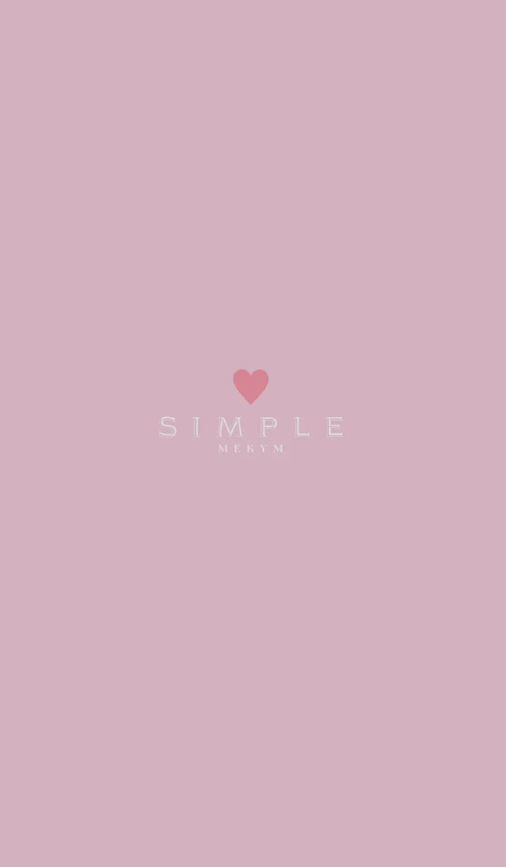 [LINE着せ替え] DUSKY PINK.SIMPLE -HEART- 21の画像1