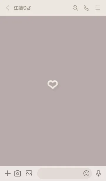 [LINE着せ替え] ～ファーのハート♥ピンクグレー07_1～の画像3