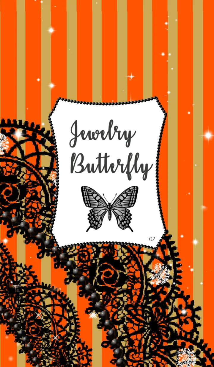 [LINE着せ替え] Jewelry Butterfly-Halloween かぼちゃの画像1