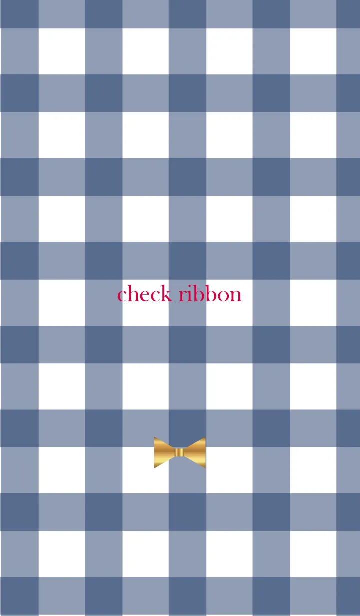 [LINE着せ替え] Check & Ribbon 6の画像1