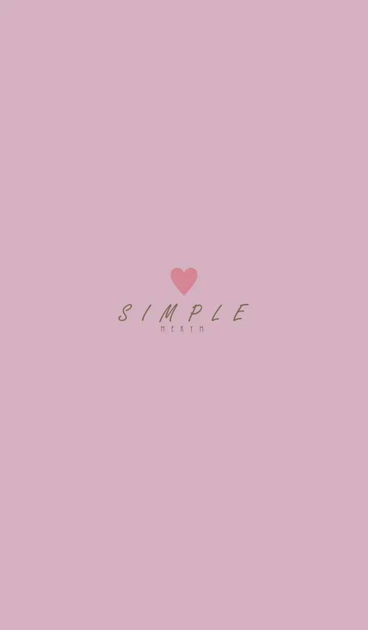 [LINE着せ替え] DUSKY PINK BROWN.SIMPLE -HEART- 21の画像1