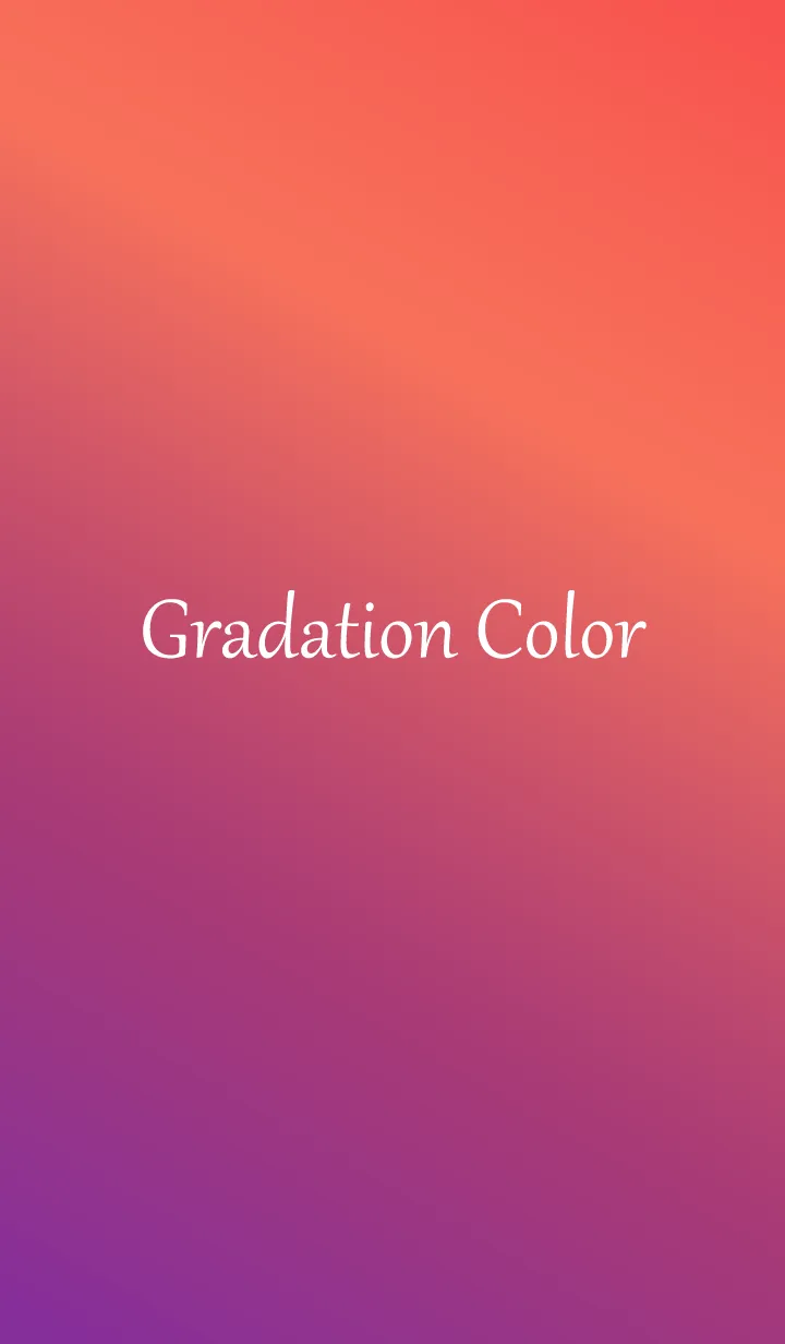 [LINE着せ替え] Gradation Color *Purple&Orange*の画像1