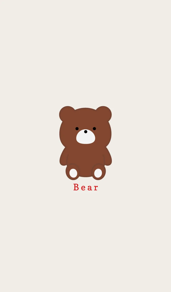 [LINE着せ替え] Simple Bear..7の画像1