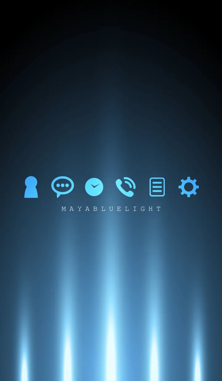 [LINE着せ替え] MAYA BLUE LIGHT 2の画像1