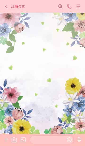 [LINE着せ替え] 運気上昇♥Flower & Cloverの画像3