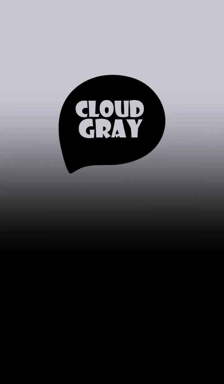 [LINE着せ替え] Black & Cloud Grey Theme (JP)の画像1