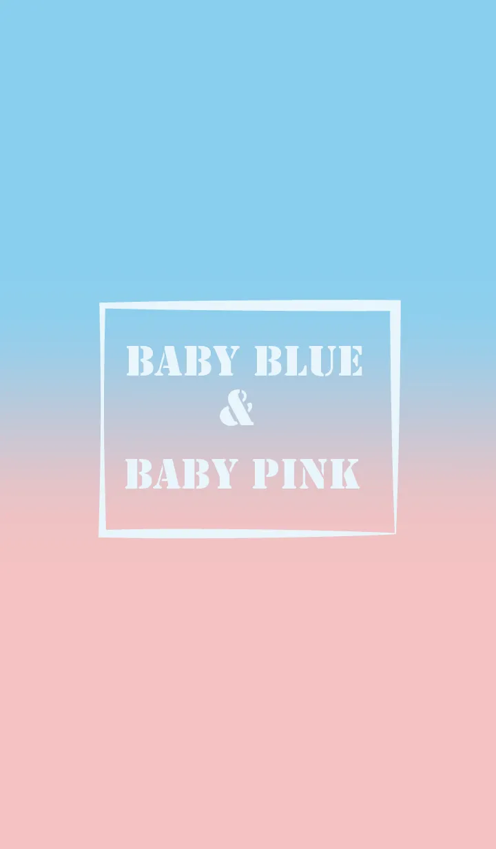 [LINE着せ替え] Baby blue & Baby Pink Theme (JP)の画像1