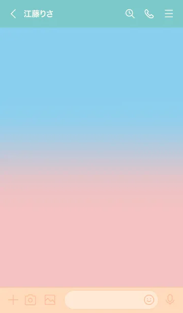 [LINE着せ替え] Baby blue & Baby Pink Theme (JP)の画像3