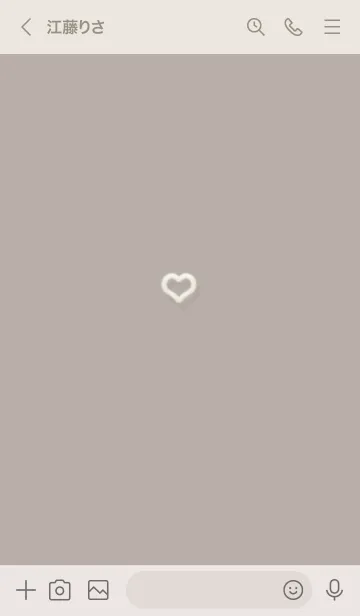 [LINE着せ替え] ～ファーのハート♥ブラウン08_1～の画像3