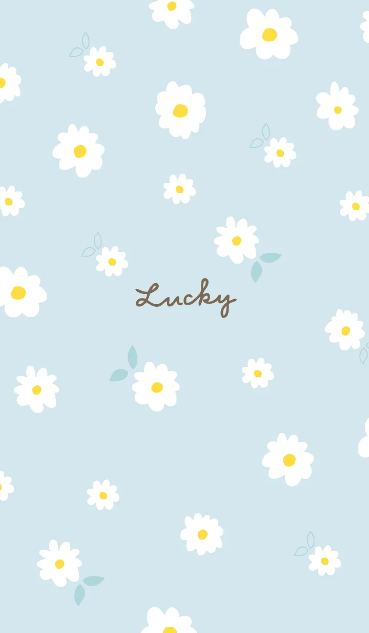 [LINE着せ替え] 白い花と時々はっぱ22の画像1