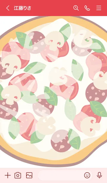 [LINE着せ替え] Simple Pizza..10の画像3