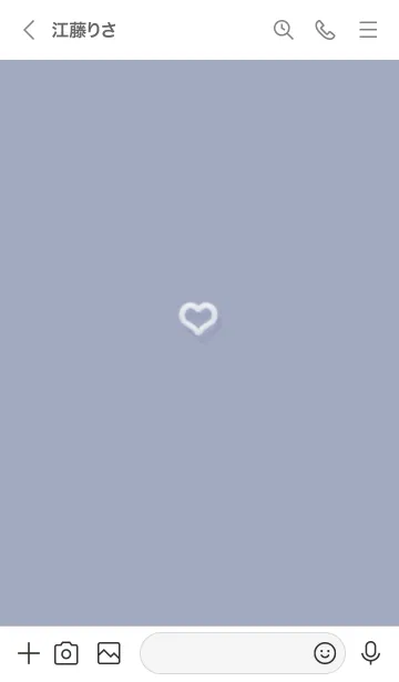 [LINE着せ替え] ～ファーのハート♥パープル27_1～の画像3