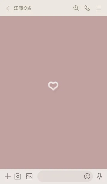 [LINE着せ替え] ～ファーのハート♥ピンクグレー18_1～の画像3