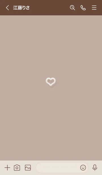 [LINE着せ替え] ～ファーのハート♥ブラウン19_1～の画像3