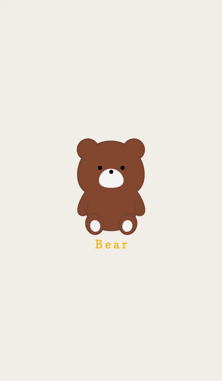 [LINE着せ替え] Simple Bear..9の画像1