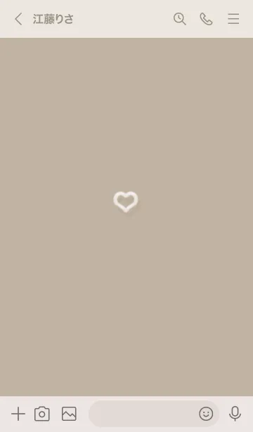 [LINE着せ替え] ～ファーのハート♥ブラウン20_1～の画像3