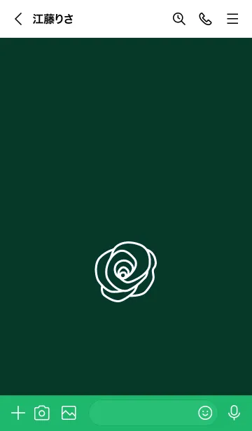 [LINE着せ替え] シンプル ローズ 21の画像3