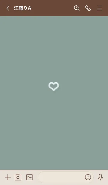 [LINE着せ替え] ～ファーのハート♥グリーン31_1～の画像3