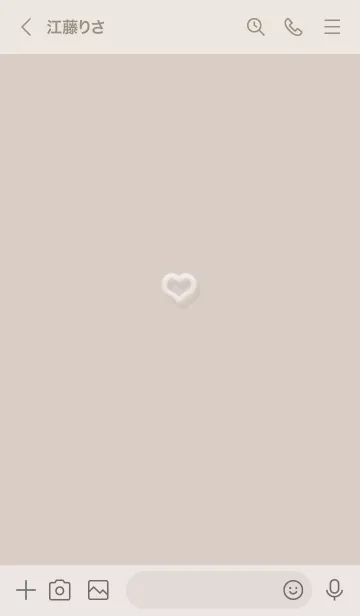 [LINE着せ替え] ～ファーのハート♥ブラウン42_1～の画像3