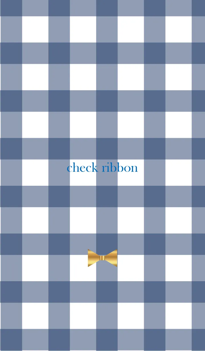 [LINE着せ替え] Check & Ribbon 7の画像1