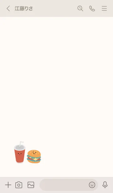 [LINE着せ替え] simple Burger shop_01の画像3