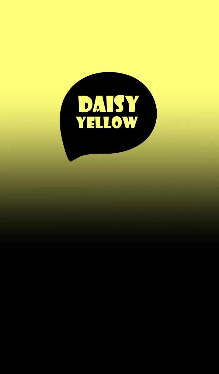 [LINE着せ替え] Black & Daisy Yellow Theme (JP)の画像1