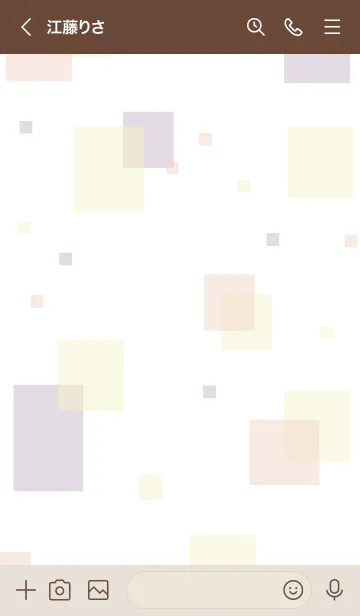 [LINE着せ替え] 大人シンプル四角18の画像3