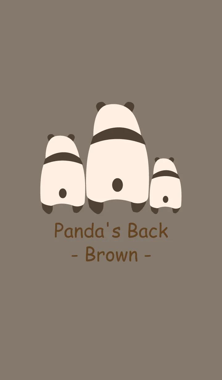 [LINE着せ替え] Panda's Back -Brown 9-の画像1