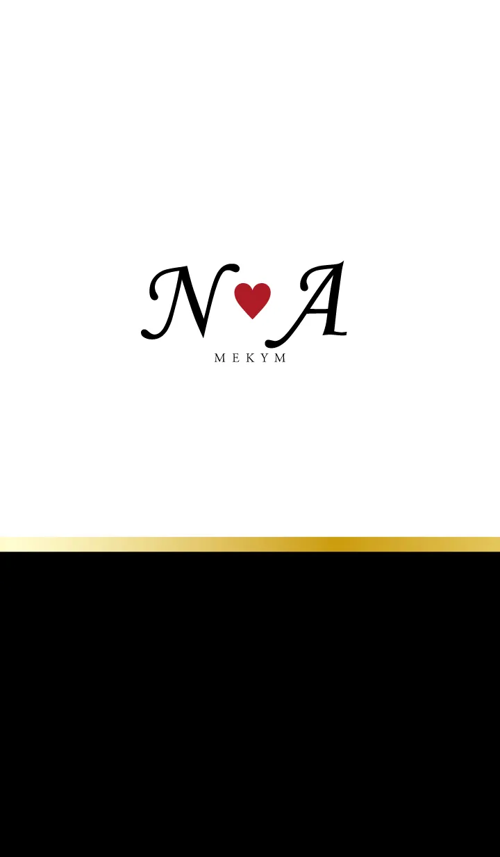 [LINE着せ替え] Love Initial N&A イニシャル 8の画像1