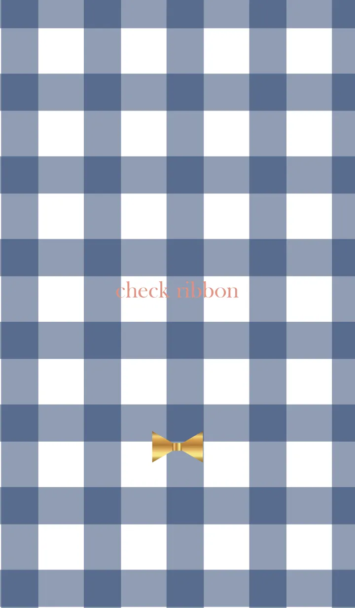 [LINE着せ替え] Check & Ribbon 8の画像1