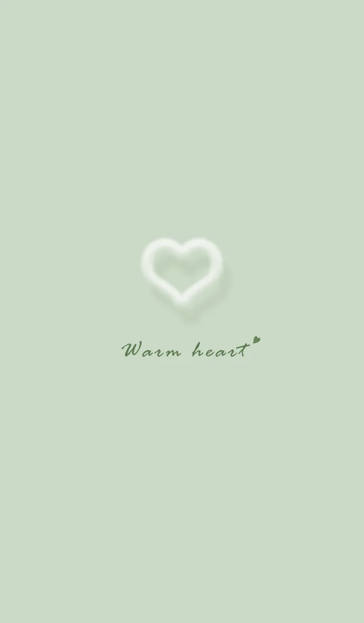 [LINE着せ替え] ～ファーのハート♥グリーン45_1～の画像1