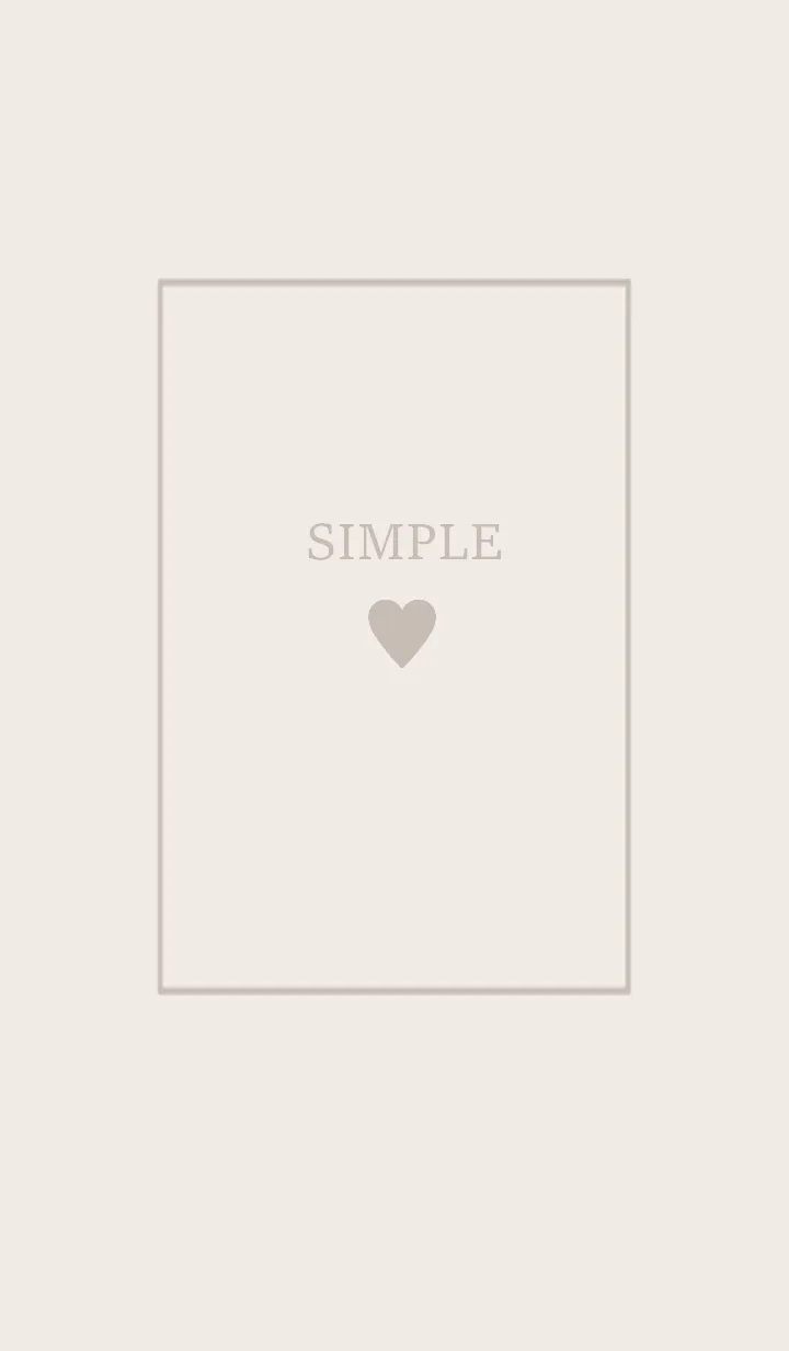大人のシンプルハート -beige-の着せ替えメイン画像