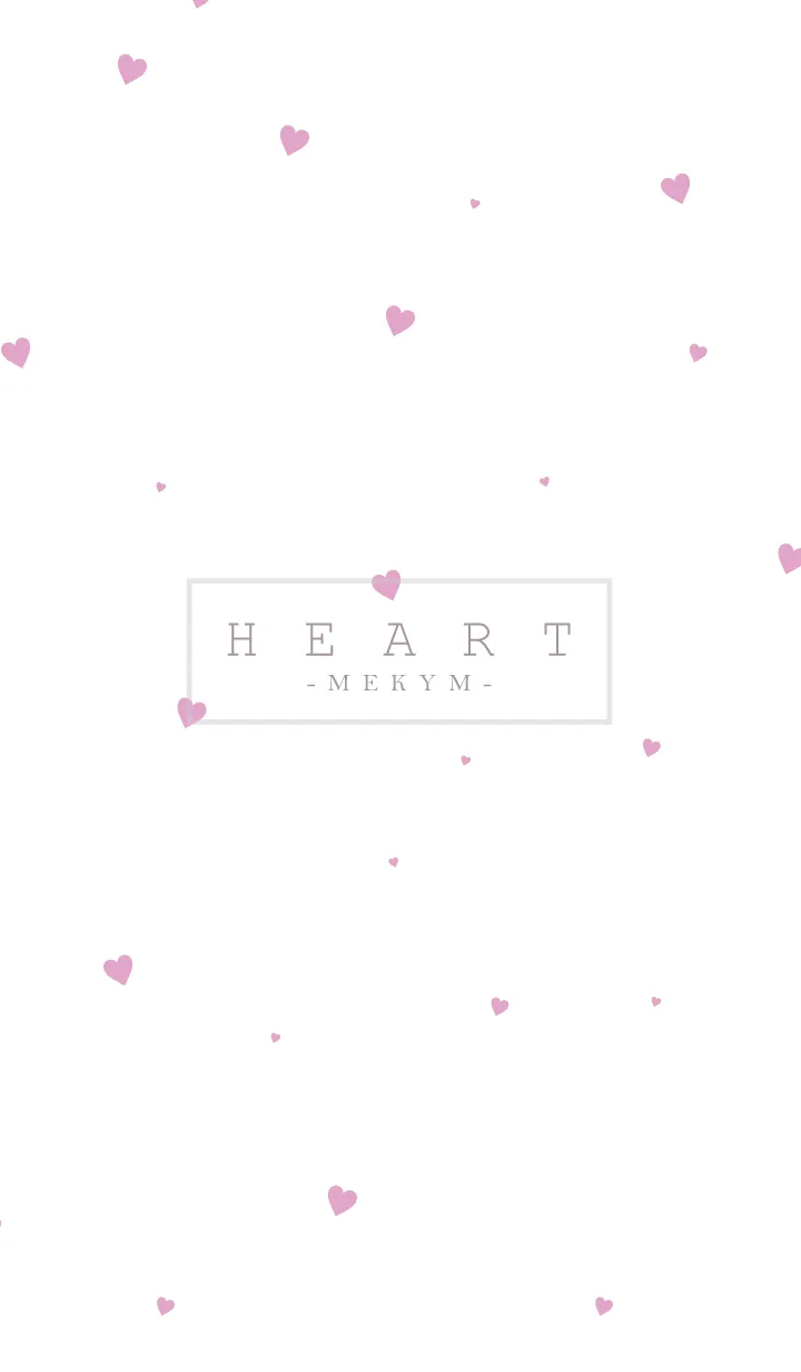 HEART-Pink.MEKYM 10の着せ替えメイン画像