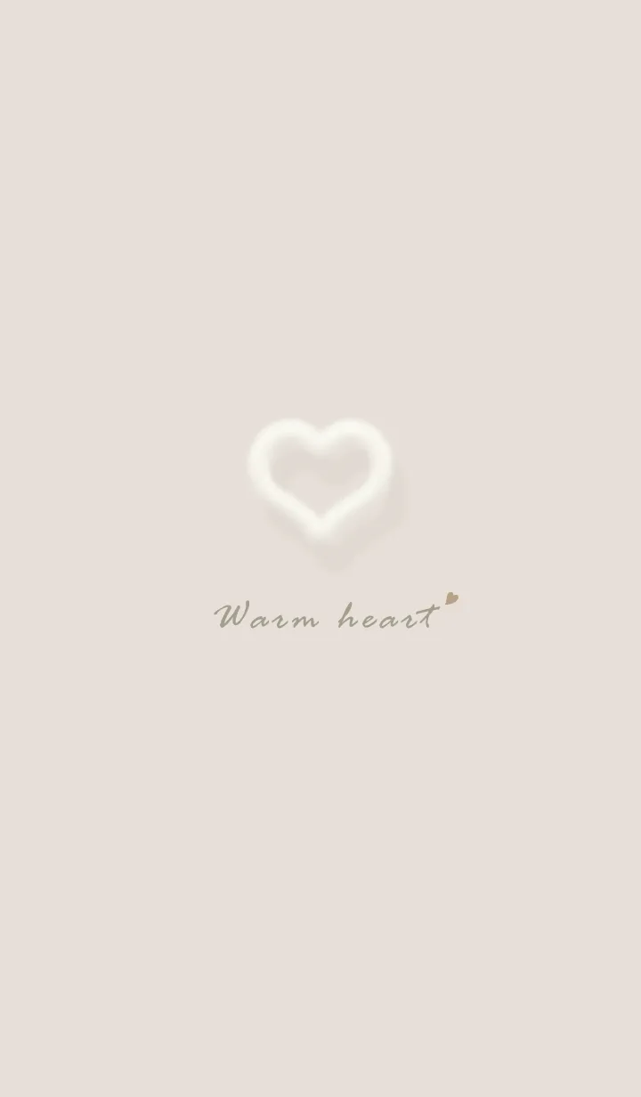 [LINE着せ替え] ～ファーのハート♥ベージュ57_1～の画像1