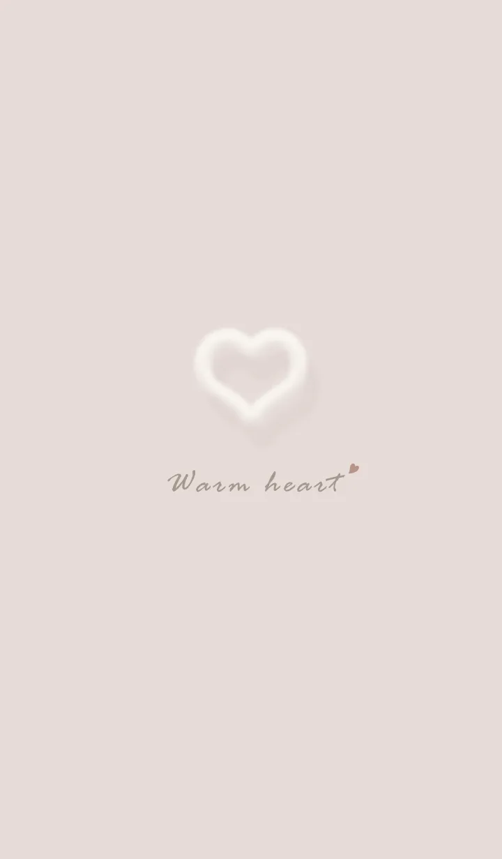 [LINE着せ替え] ～ファーのハート♥ベージュ51_1～の画像1